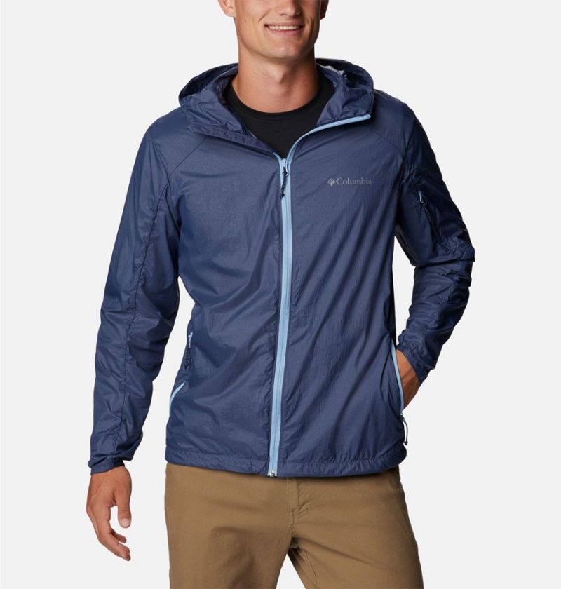 Columbia Loop Trail Men\'s Windbreaker Blue | GUNYHV-206