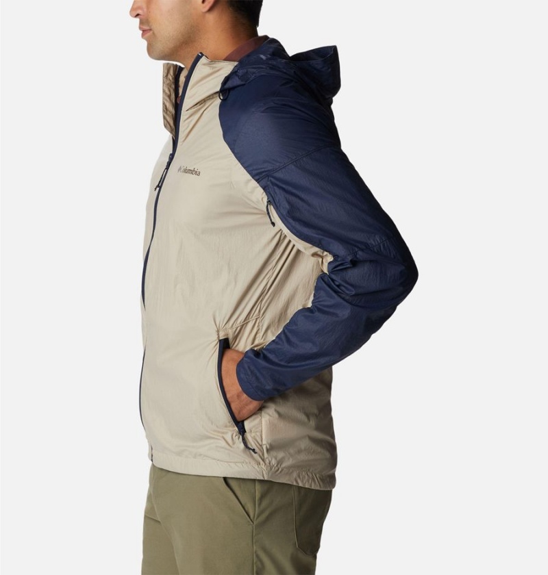 Columbia Loop Trail Men's Windbreaker Khaki | YNVTQF-627