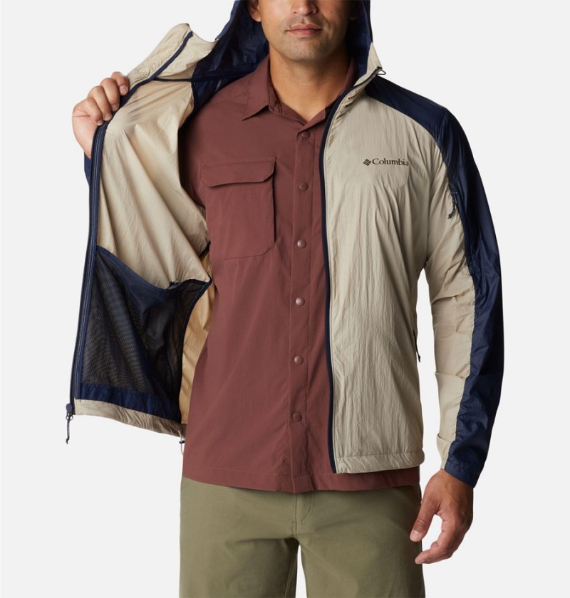 Columbia Loop Trail Men's Windbreaker Khaki | YNVTQF-627