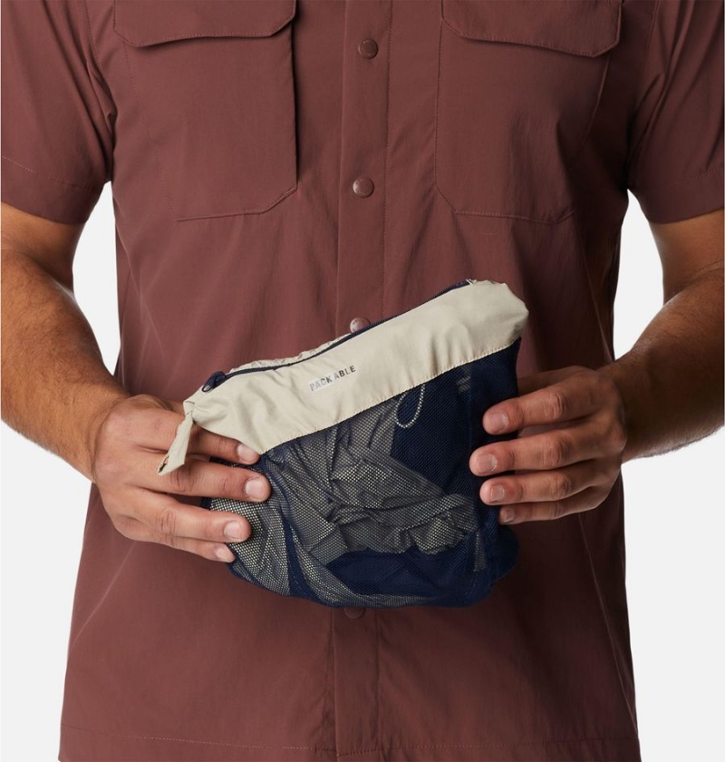 Columbia Loop Trail Men's Windbreaker Khaki | YNVTQF-627