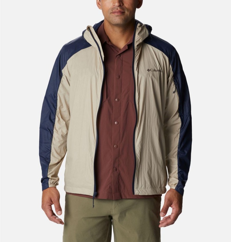 Columbia Loop Trail Men's Windbreaker Khaki | YNVTQF-627