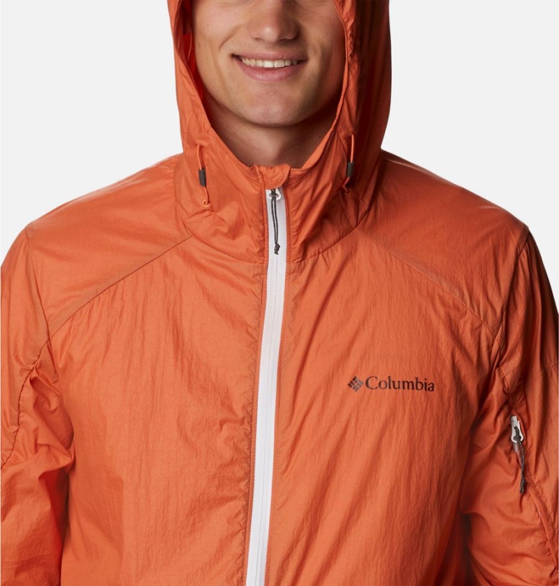 Columbia Loop Trail Men's Windbreaker Orange | IYRMOE-719