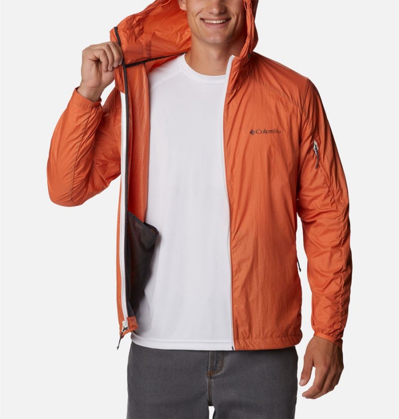 Columbia Loop Trail Men's Windbreaker Orange | IYRMOE-719