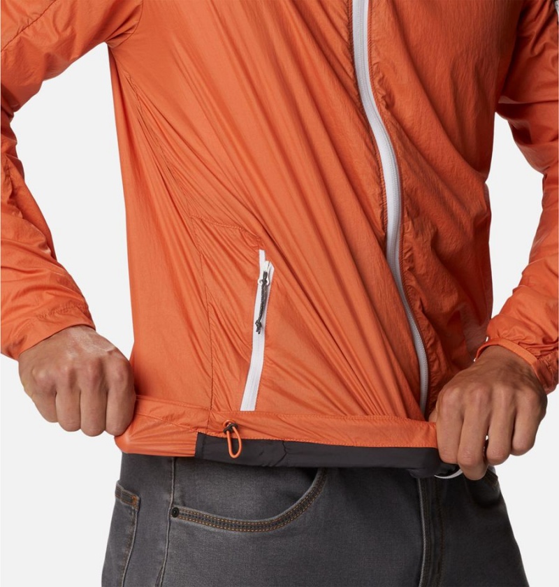 Columbia Loop Trail Men's Windbreaker Orange | IYRMOE-719