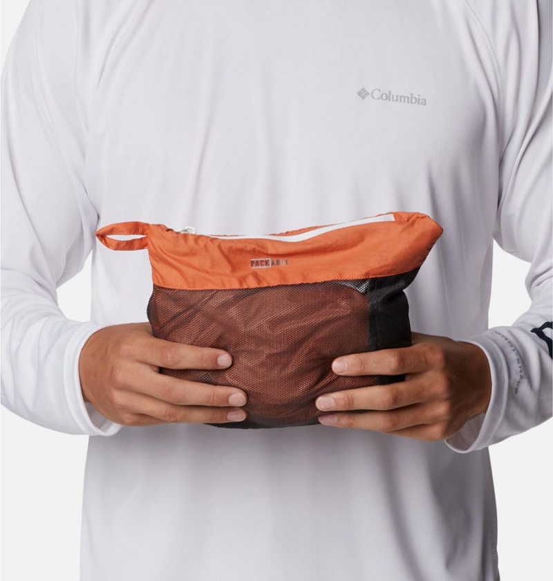 Columbia Loop Trail Men's Windbreaker Orange | IYRMOE-719