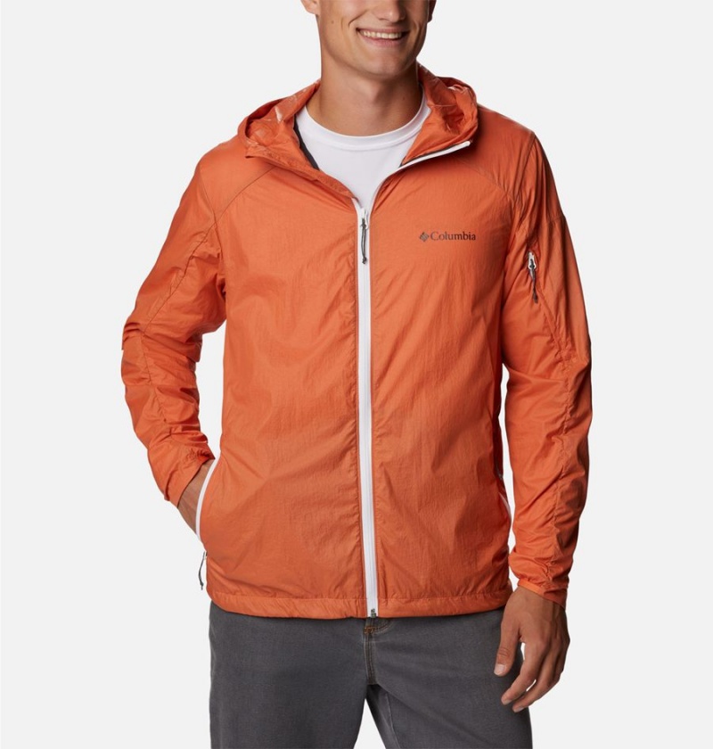 Columbia Loop Trail Men\'s Windbreaker Orange | IYRMOE-719
