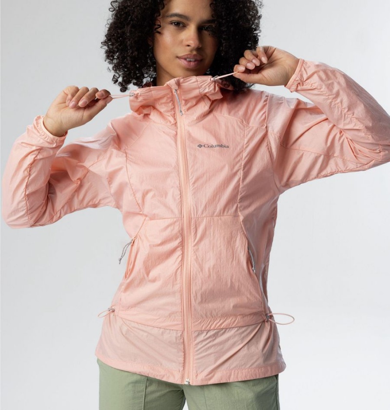 Columbia Loop Trail Women's Windbreaker Coral | LICQTW-275