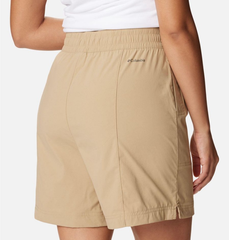 Columbia Magnolia Springs Pull On Women's Shorts Khaki | EDTWIZ-261