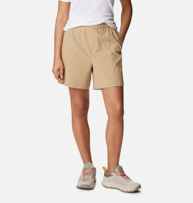 Columbia Magnolia Springs Pull On Women\'s Shorts Khaki | EDTWIZ-261