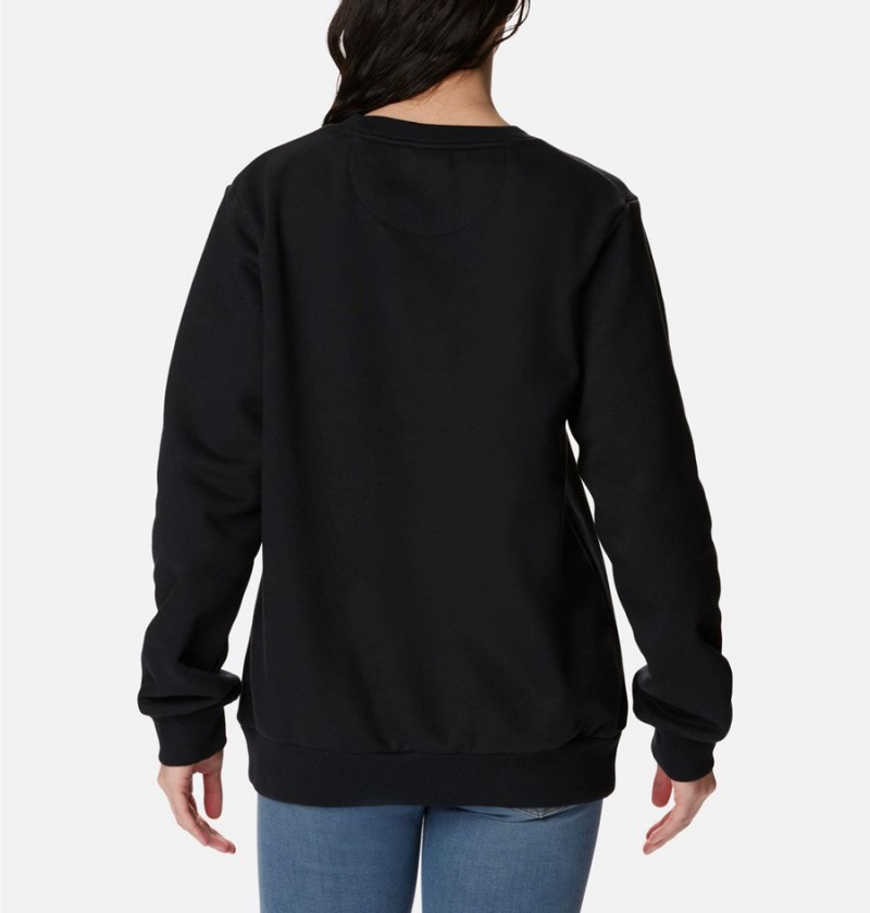 Columbia Marble Canyon Crew Sweatshirt Women's Pullover Black | NRAMDP-538