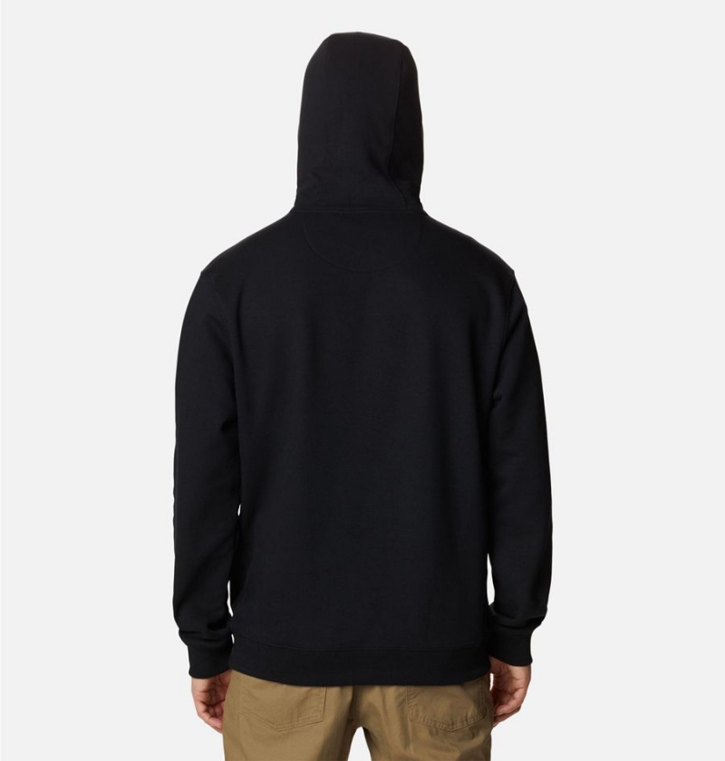Columbia Marble Canyon Heavyweight Fleece Men's Hoodie Black | OQBANC-536