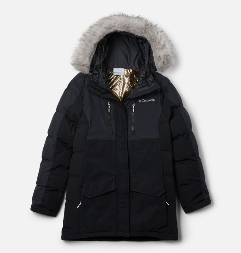 Columbia Marquam Peak Fusion II Parka Kids\' Jacket Black | OPWMKC-964
