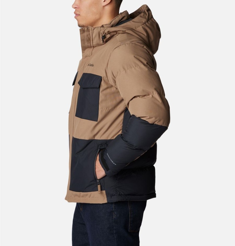 Columbia Marquam Peak Fusion Insulated Men's Puffer Jacket Brown | OVDRTJ-462
