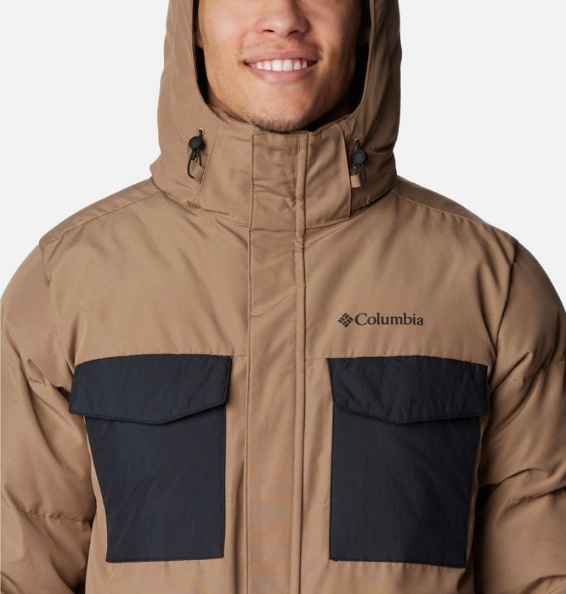 Columbia Marquam Peak Fusion Insulated Men's Puffer Jacket Brown | OVDRTJ-462