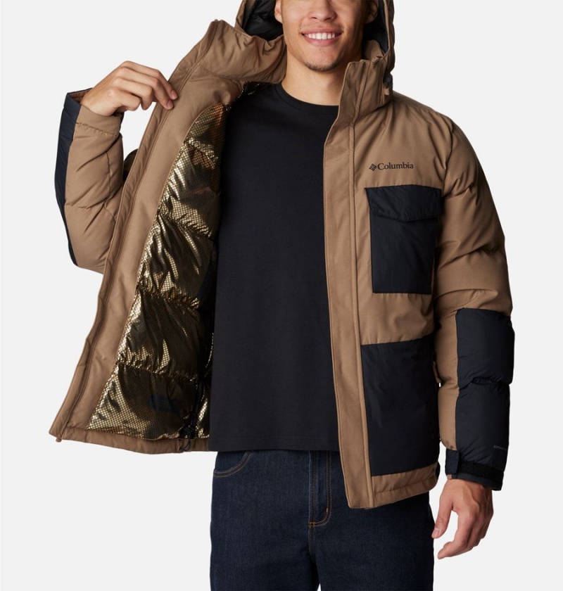 Columbia Marquam Peak Fusion Insulated Men's Puffer Jacket Brown | OVDRTJ-462