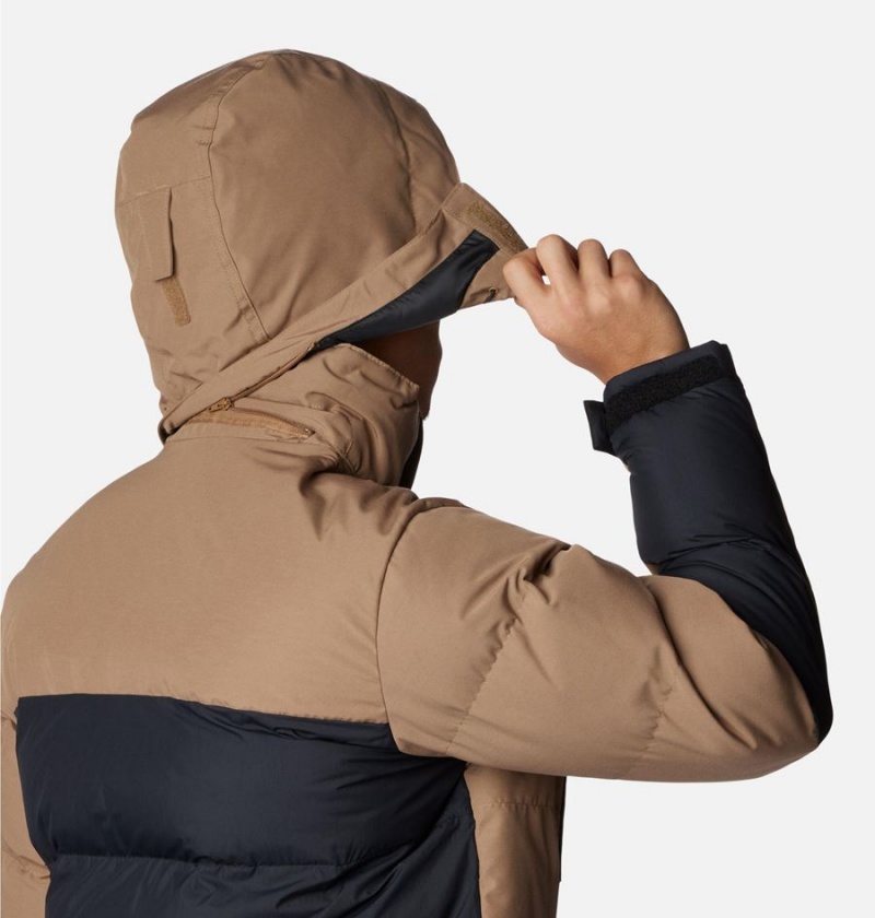 Columbia Marquam Peak Fusion Insulated Men's Puffer Jacket Brown | OVDRTJ-462