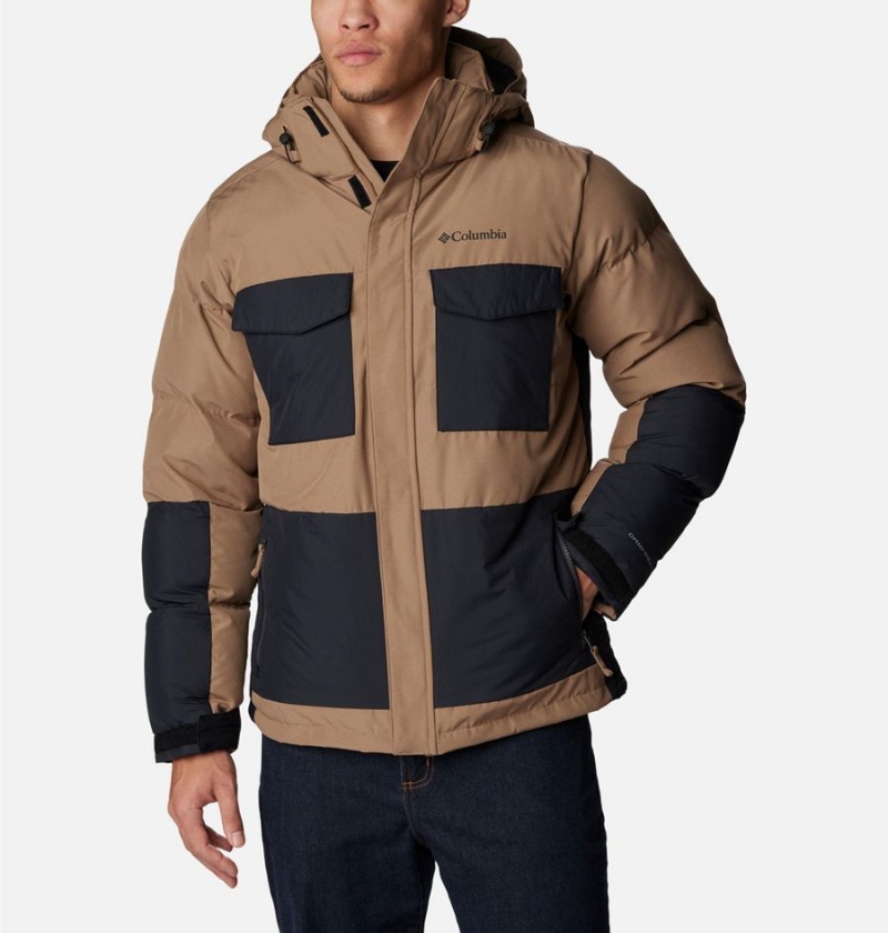 Columbia Marquam Peak Fusion Insulated Men\'s Puffer Jacket Brown | OVDRTJ-462