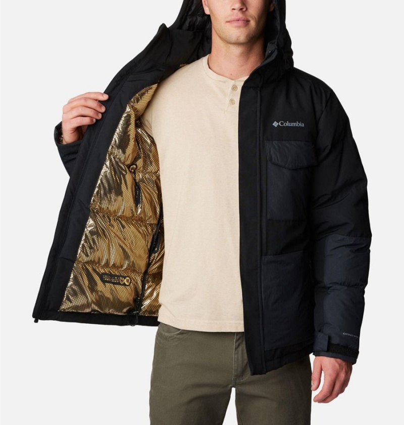 Columbia Marquam Peak Fusion Insulated Men's Puffer Jacket Black | BGZFMS-932