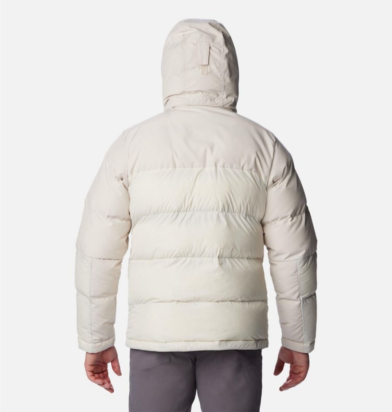 Columbia Marquam Peak Fusion Insulated Men's Puffer Jacket Beige | GHBQUZ-592