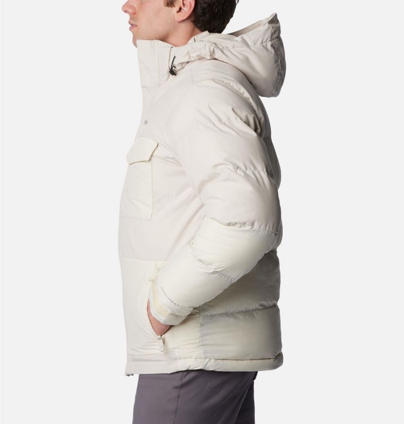 Columbia Marquam Peak Fusion Insulated Men's Puffer Jacket Beige | GHBQUZ-592