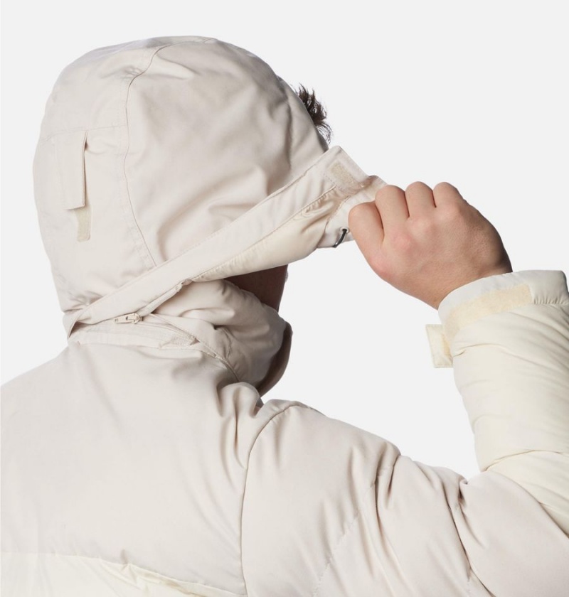 Columbia Marquam Peak Fusion Insulated Men's Puffer Jacket Beige | GHBQUZ-592
