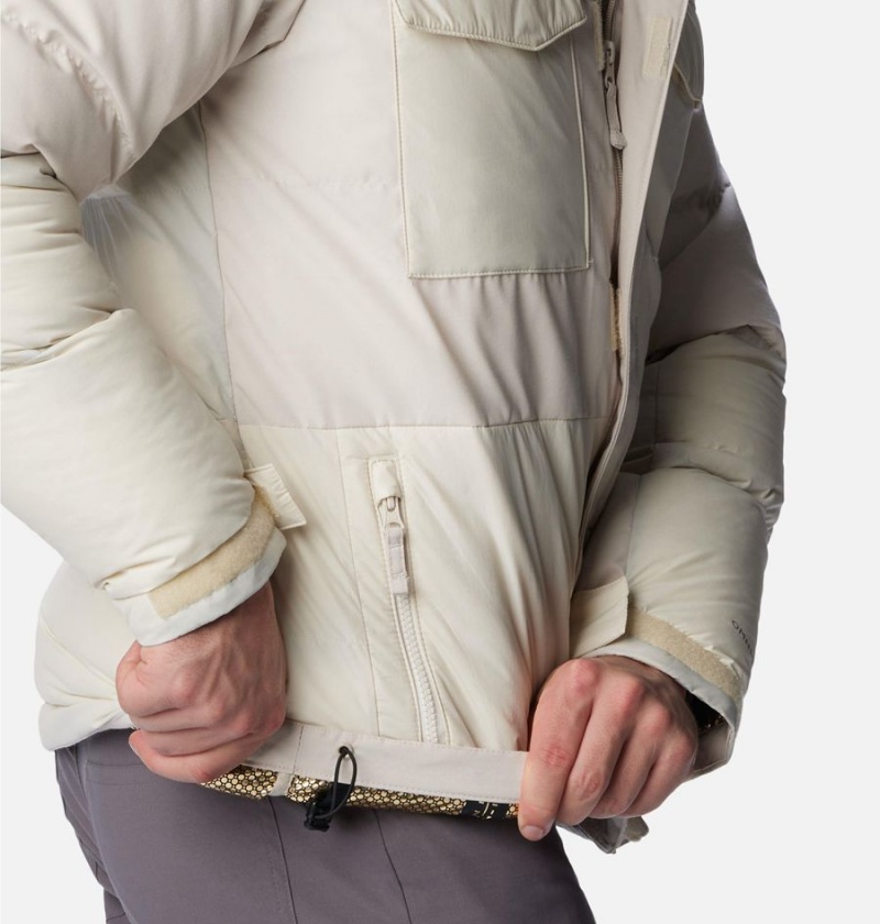 Columbia Marquam Peak Fusion Insulated Men's Puffer Jacket Beige | GHBQUZ-592