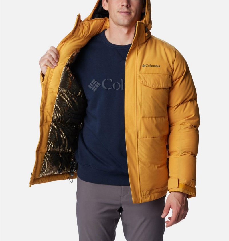 Columbia Marquam Peak Fusion Insulated Men's Puffer Jacket Yellow | LBHKNJ-326