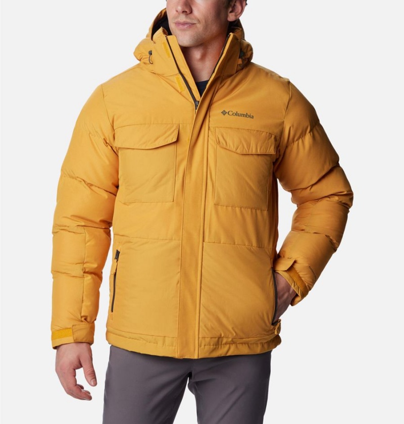 Columbia Marquam Peak Fusion Insulated Men\'s Puffer Jacket Yellow | LBHKNJ-326