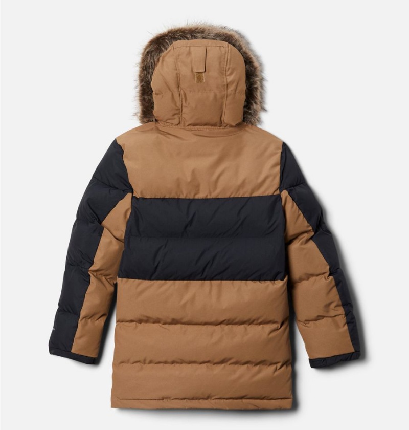 Columbia Marquam Peak Fusion Insulated Parka Kids' Jacket Brown | IUFPLE-215