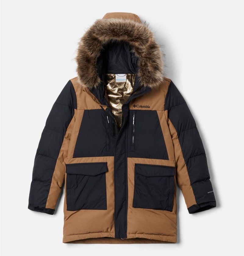 Columbia Marquam Peak Fusion Insulated Parka Kids\' Jacket Brown | IUFPLE-215