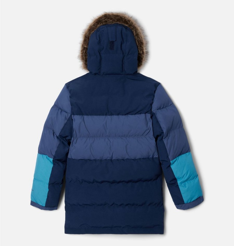 Columbia Marquam Peak Fusion Insulated Parka Kids' Jacket Navy | WLGTRZ-571