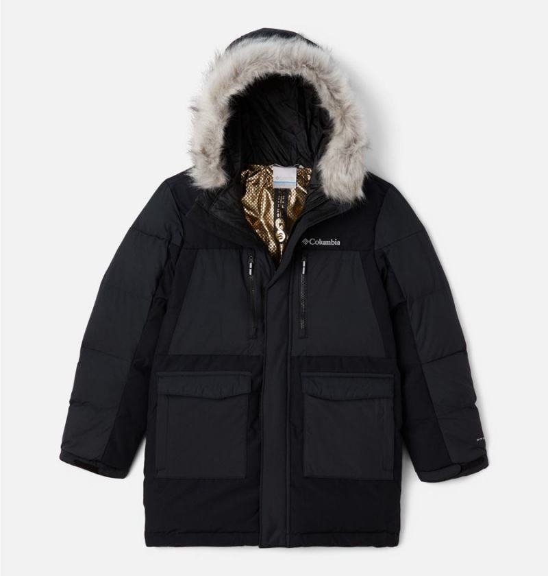Columbia Marquam Peak Fusion Insulated Parka Kids\' Jacket Black | GTNEQX-472