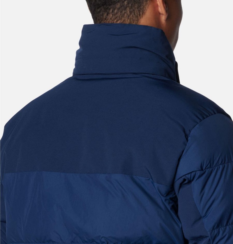 Columbia Marquam Peak Fusion Omni Heat Infinity Insulated Men's Coats Navy | OFHCIN-594