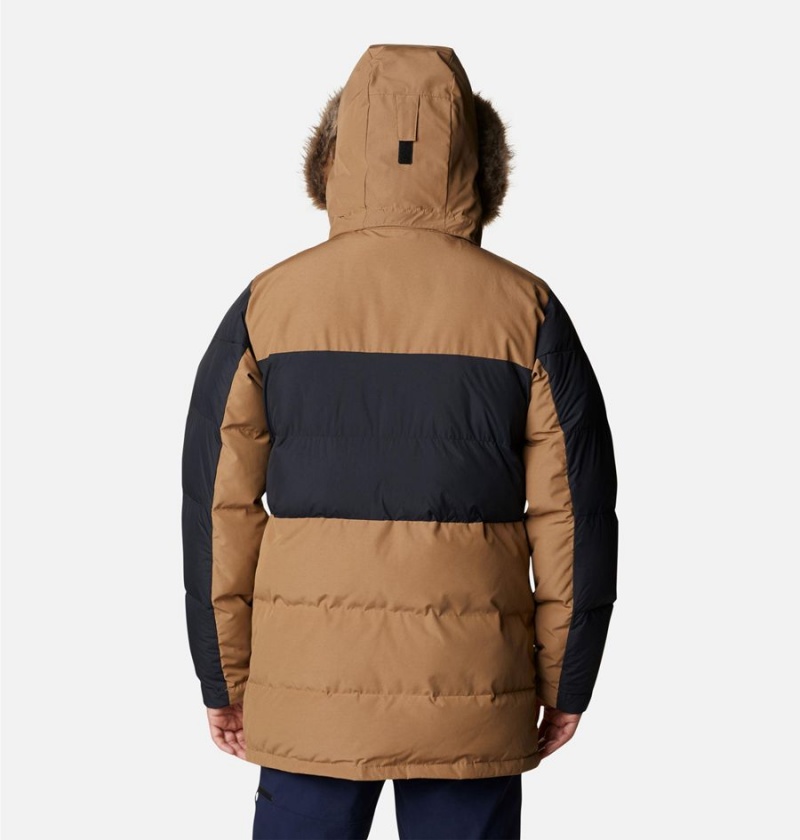 Columbia Marquam Peak Fusion Omni Heat Infinity Insulated Men's Coats Brown | KAVNXH-513