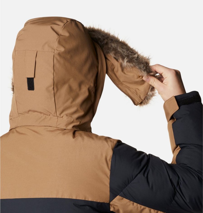 Columbia Marquam Peak Fusion Omni Heat Infinity Insulated Men's Coats Brown | KAVNXH-513