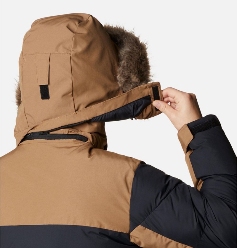 Columbia Marquam Peak Fusion Omni Heat Infinity Insulated Men's Coats Brown | KAVNXH-513