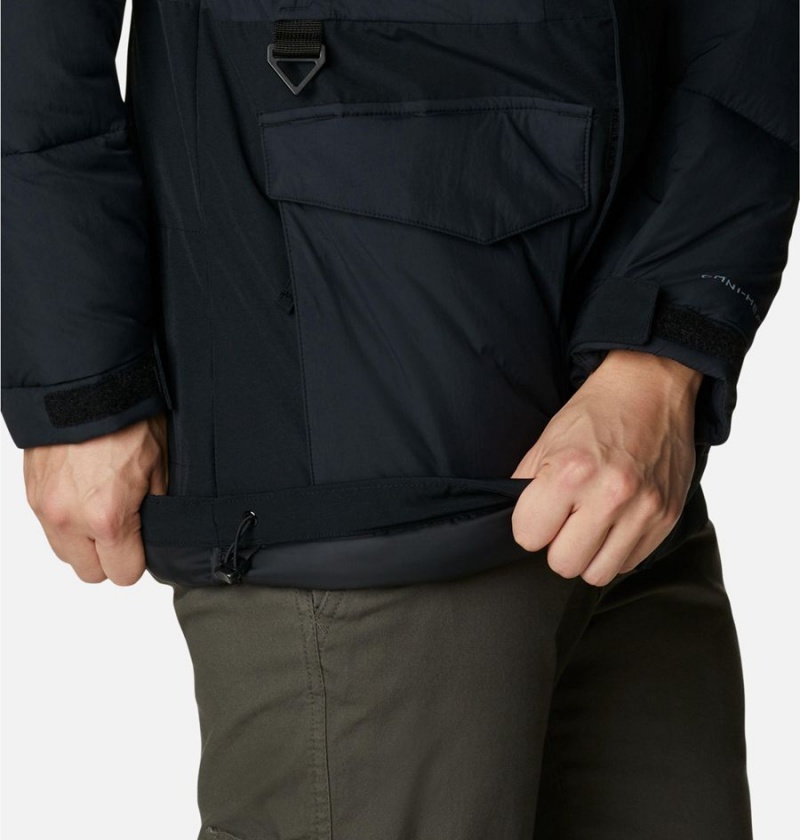 Columbia Marquam Peak Fusion Omni Heat Infinity Insulated Men's Coats Black | RKQGLC-407