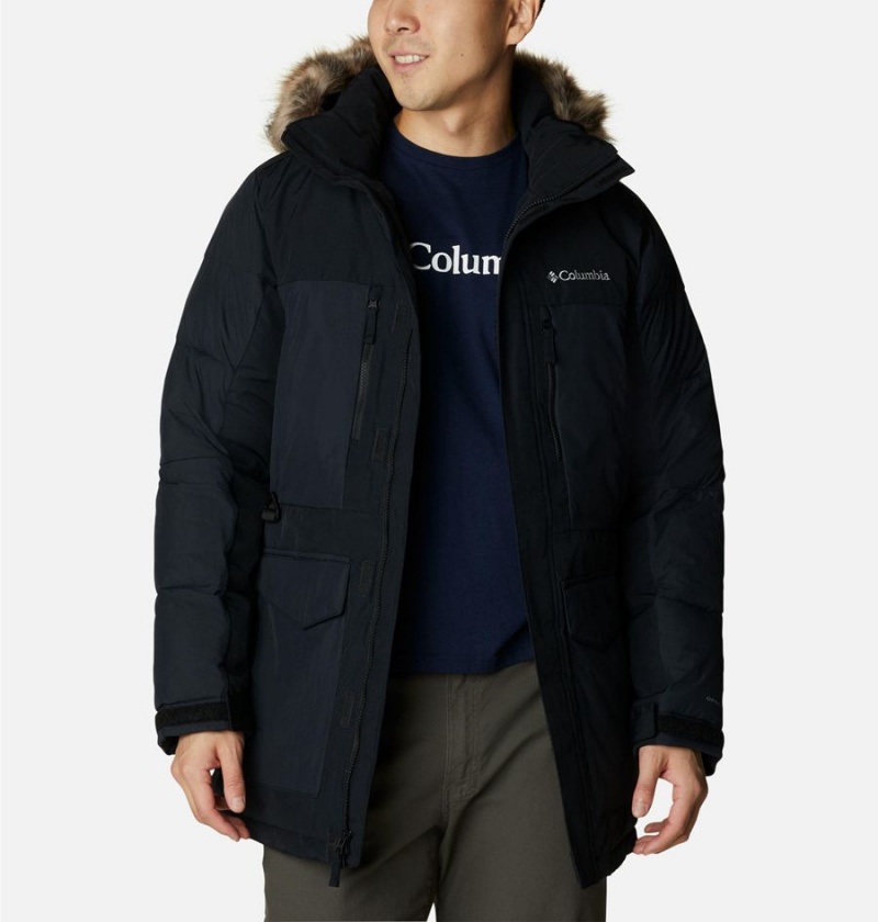 Columbia Marquam Peak Fusion Omni Heat Infinity Insulated Men's Coats Black | RKQGLC-407