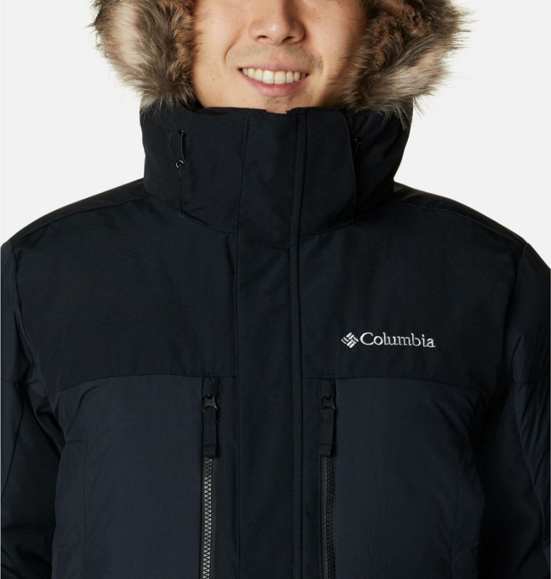 Columbia Marquam Peak Fusion Omni Heat Infinity Insulated Men's Coats Black | RKQGLC-407