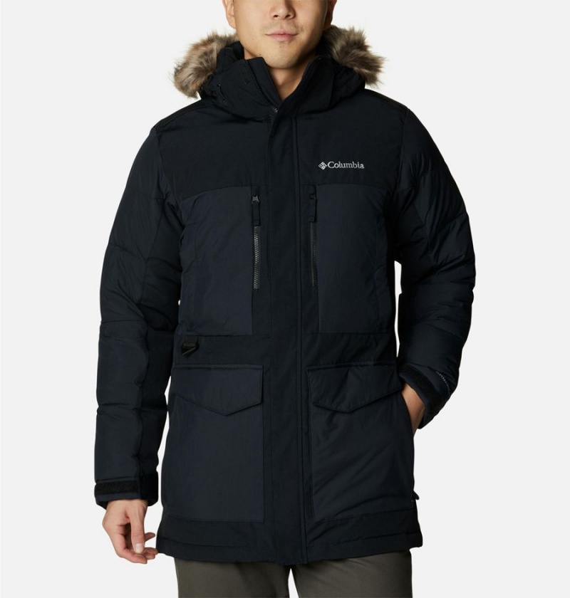 Columbia Marquam Peak Fusion Omni Heat Infinity Insulated Men\'s Coats Black | RKQGLC-407