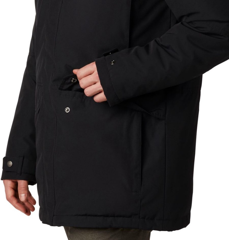 Columbia Marquam Peak Men's Coats Black | RVCUXO-851