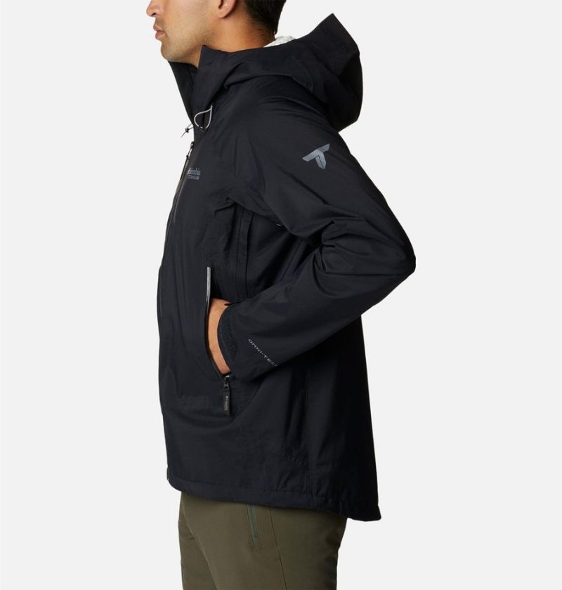 Columbia Mazama Trail Shell Men's Rain Jacket Black | IDGTAY-245