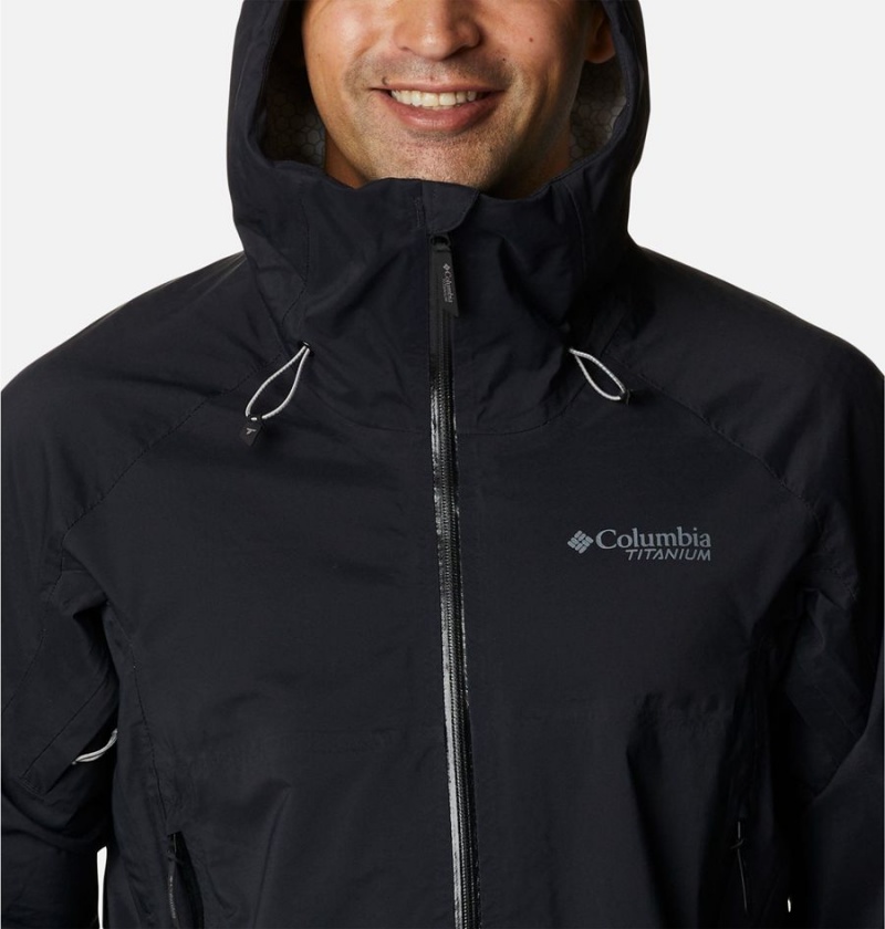 Columbia Mazama Trail Shell Men's Rain Jacket Black | IDGTAY-245