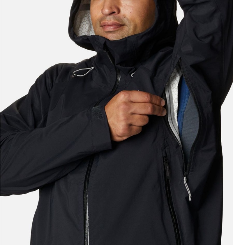 Columbia Mazama Trail Shell Men's Rain Jacket Black | IDGTAY-245
