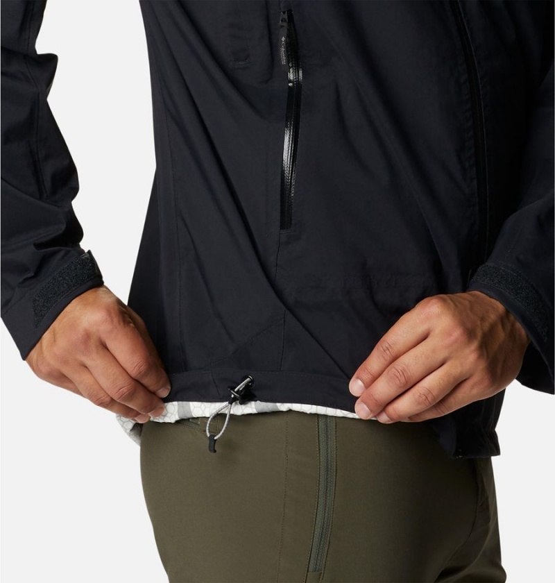 Columbia Mazama Trail Shell Men's Rain Jacket Black | IDGTAY-245