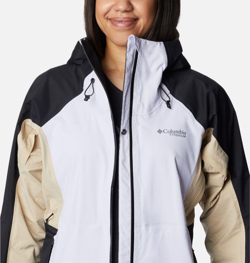 Columbia Mazama Trail Shell Women's Rain Jacket Purple | HKZJPR-302
