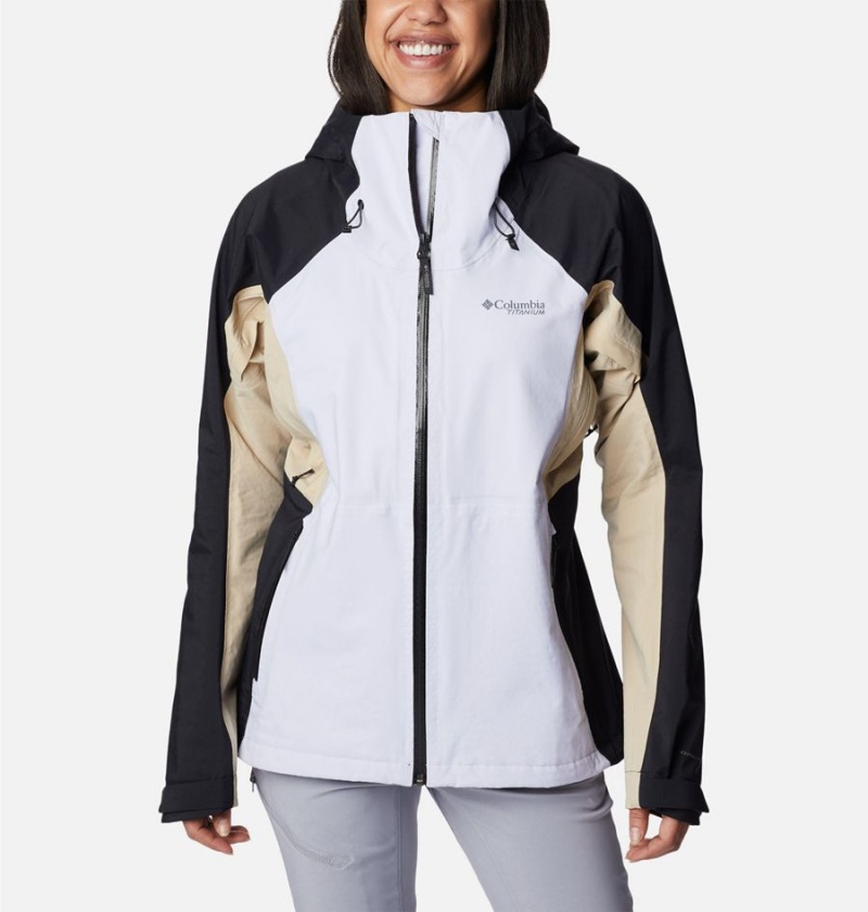Columbia Mazama Trail Shell Women\'s Rain Jacket Purple | HKZJPR-302