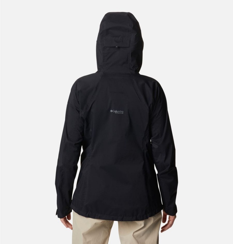 Columbia Mazama Trail Shell Women's Rain Jacket Black | YFCALN-219