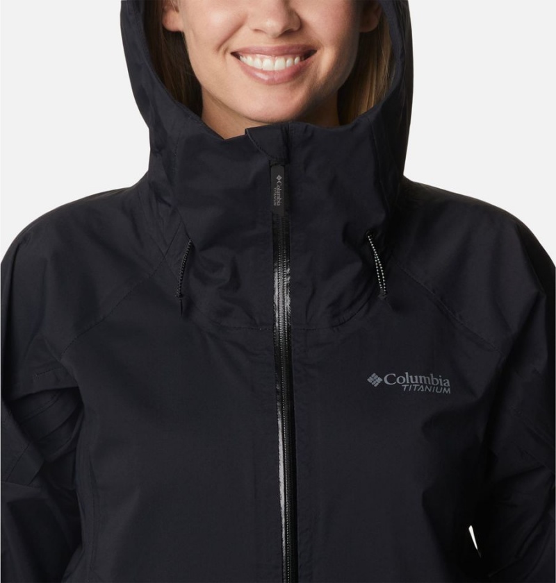 Columbia Mazama Trail Shell Women's Rain Jacket Black | YFCALN-219