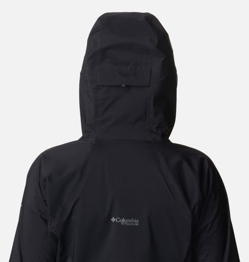 Columbia Mazama Trail Shell Women's Rain Jacket Black | YFCALN-219